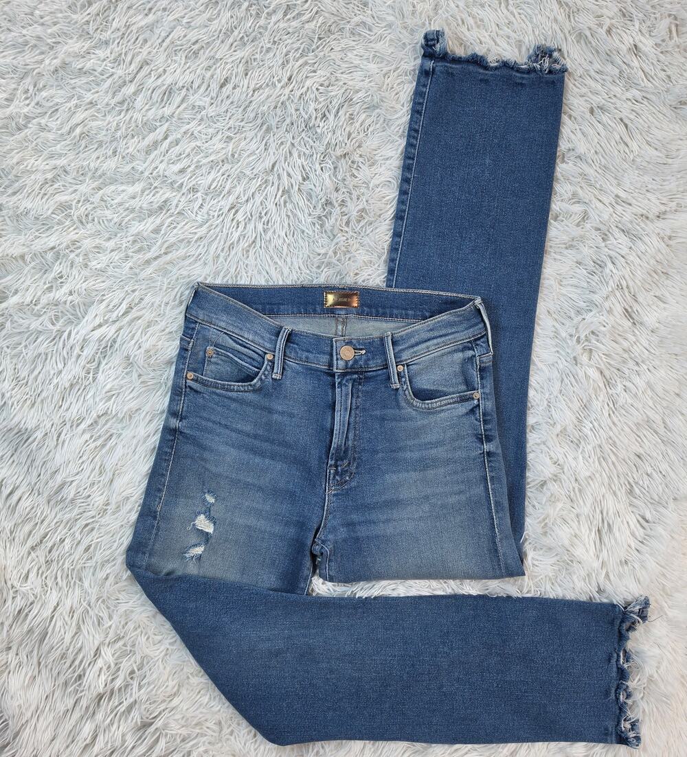 MOTHER The Rascal Ankle Snippet Chew Straight Jeans 26 / 2